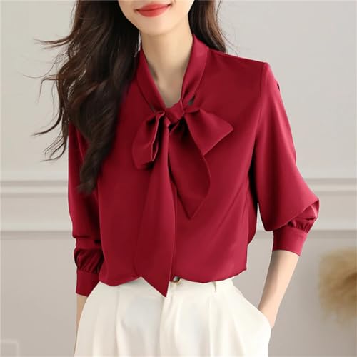 Camisas De Moda para Mujer, Blusas De Manga Larga, Blusa Sólida para Primavera, Verano Y Otoño, Camisa De Ropa De Trabajo De Oficina