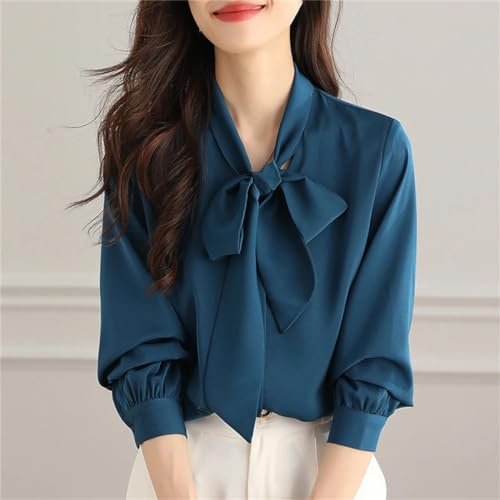 Camisas De Moda para Mujer, Blusas De Manga Larga, Blusa Sólida para Primavera, Verano Y Otoño, Camisa De Ropa De Trabajo De Oficina