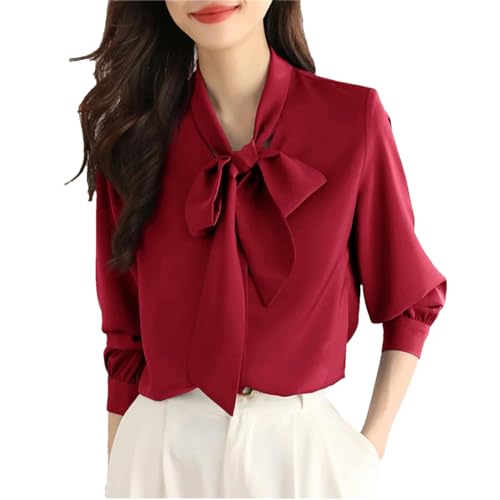 Camisas De Moda para Mujer, Blusas De Manga Larga, Blusa Sólida para Primavera, Verano Y Otoño, Camisa De Ropa De Trabajo De Oficina