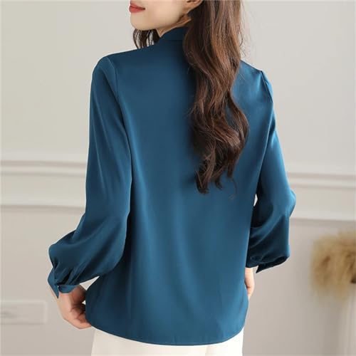 Camisas De Moda para Mujer, Blusas De Manga Larga, Blusa Sólida para Primavera, Verano Y Otoño, Camisa De Ropa De Trabajo De Oficina